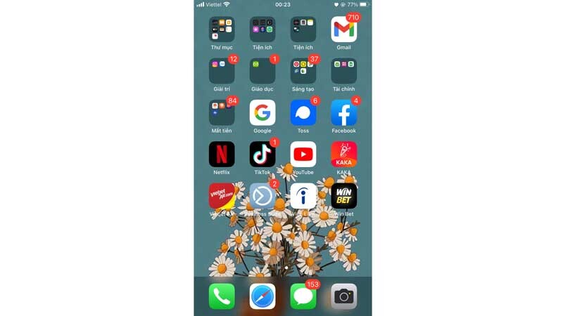 Cài đặt xong app Winbet sẽ xuất hiện trên màn hình điện thoại của bạn